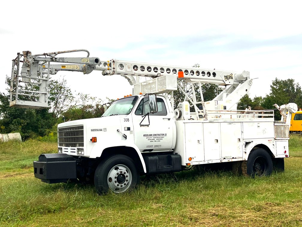 1986 Chevrolet Kodiak C70 Bucket Truck with Tesla Boom