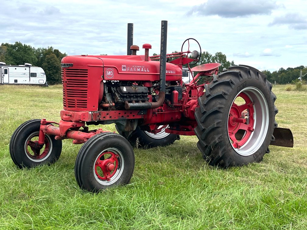 1949 McCormick Farmall MD Diesel Tractor with Scraper Blade