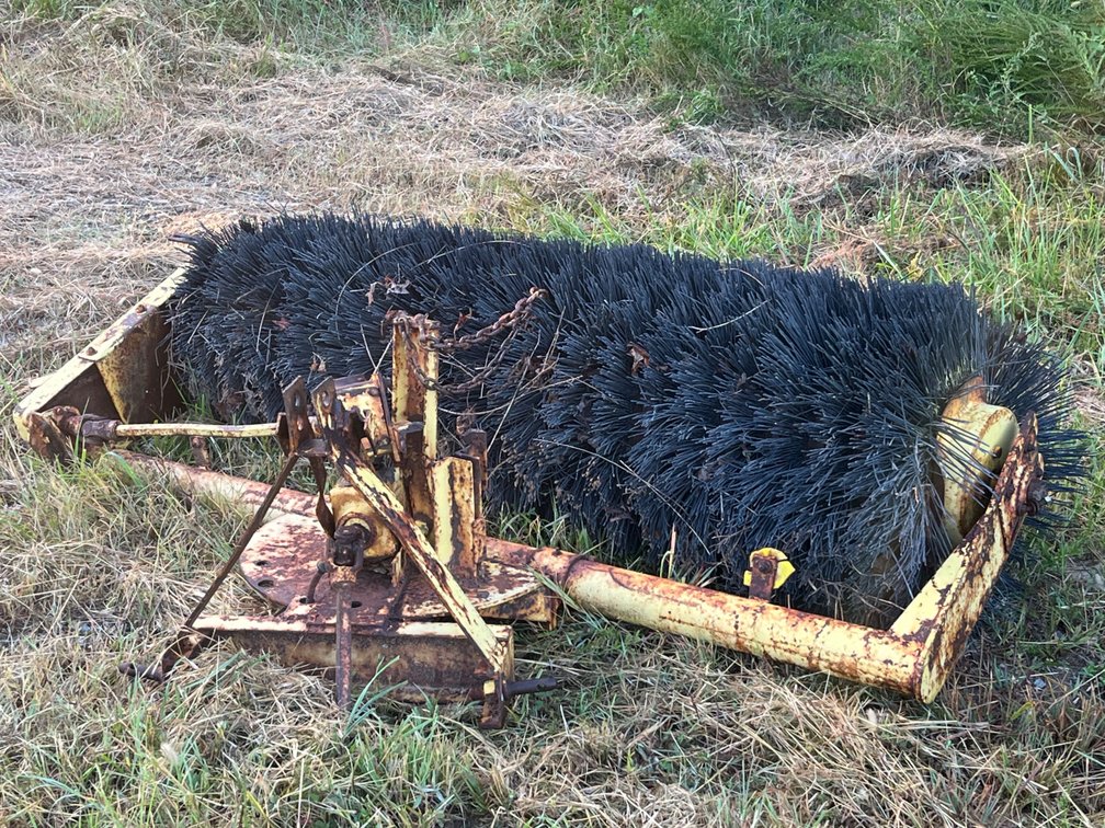6 Ft Rotary Sweeper Broom Attachment with 3-Point Hitch