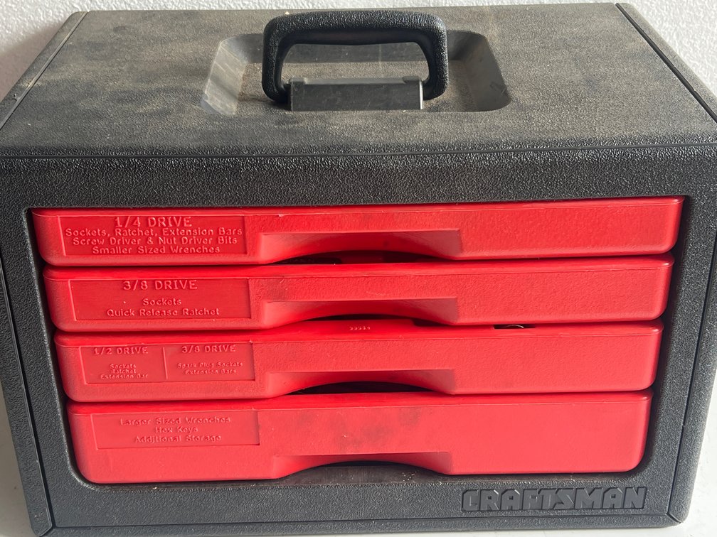Craftsman Four-Drawer Tool Chest, Sockets, Wrenches, and Hand Tools