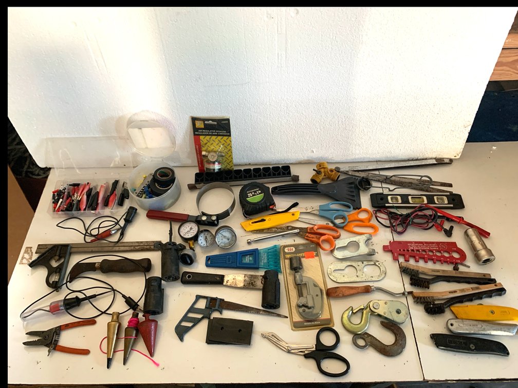 Assorted Workshop Hand Tools and Hardware Lot