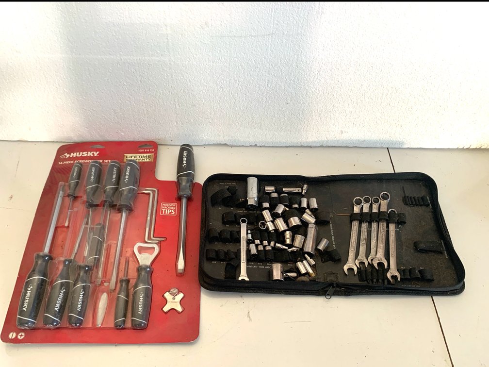 Husky Screwdriver Set and Craftsman Mechanic's Tool Set