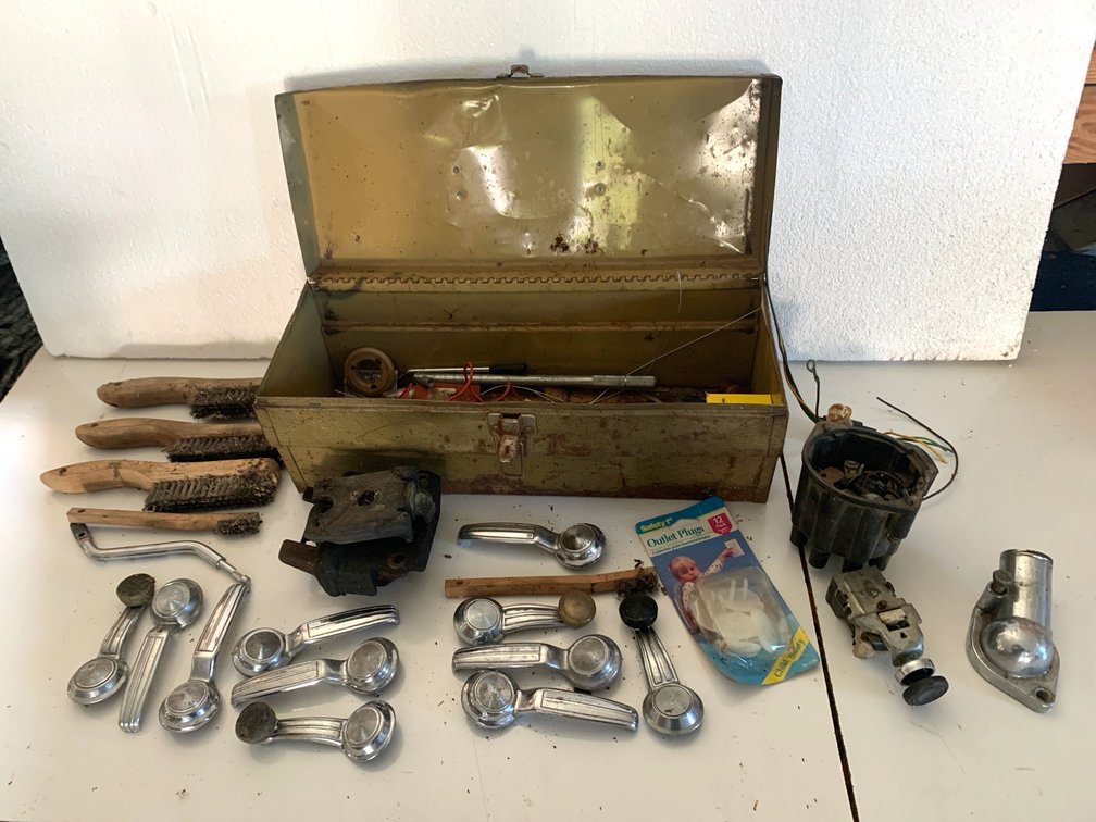 Automotive Hardware, Tools, and Metal Toolbox Lot