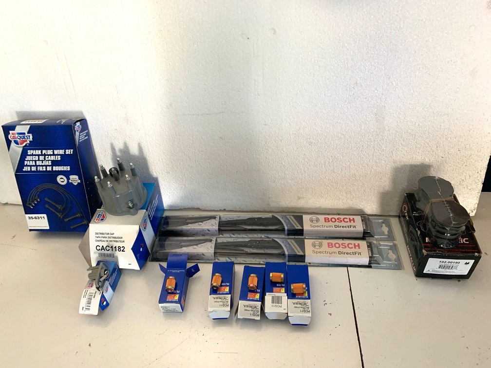 Assorted Automotive Parts: Bosch, Carquest, C-Tek, and Federated