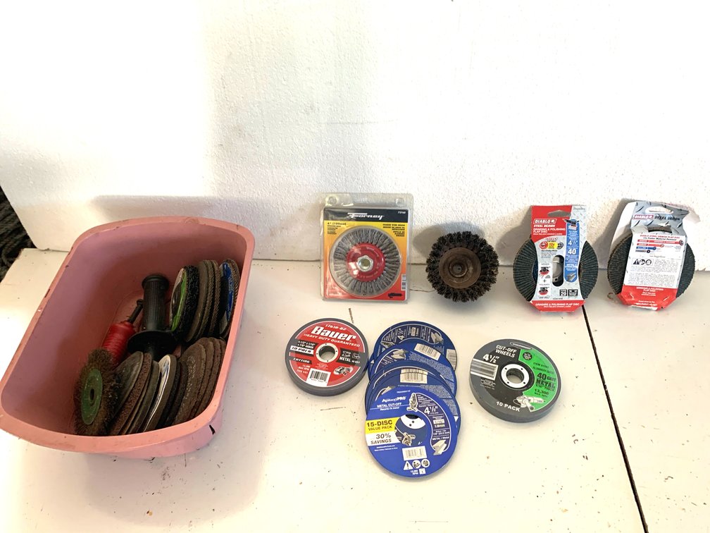 Assorted 4-1/2" Angle Grinder Abrasives and Tool Accessories