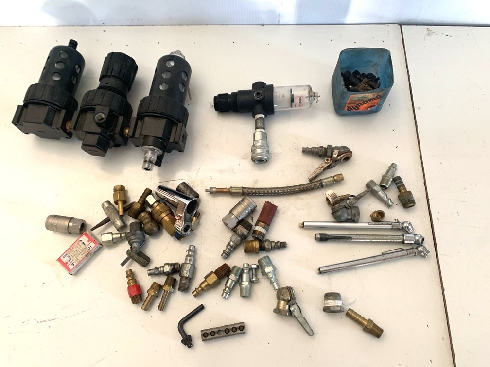 Pneumatic FRL Assemblies and Air Line Fittings Lot
