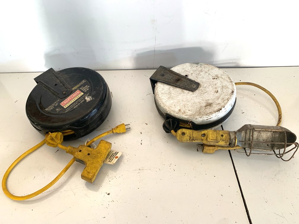Craftsman Retractable Tri-Tap Reel and Trouble Light Reel