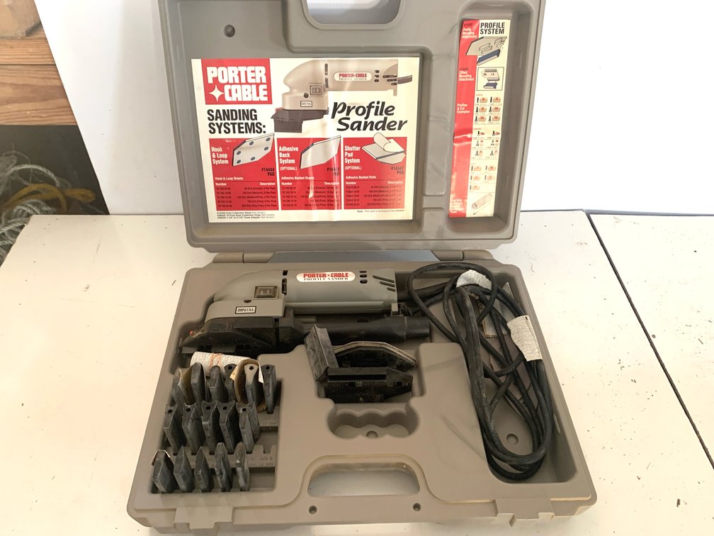Porter-Cable Profile Sander Kit with Case and Contour Pads