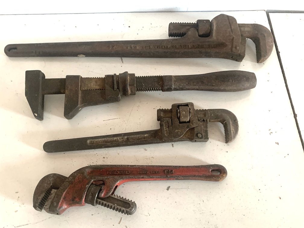 RIDGID and TRIMO Pipe and Monkey Wrenches