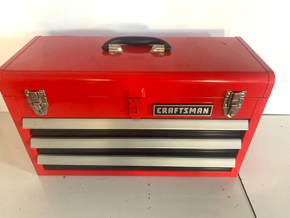 Craftsman 3-Drawer Tool Chest with Socket Sets and Assorted Hand Tools