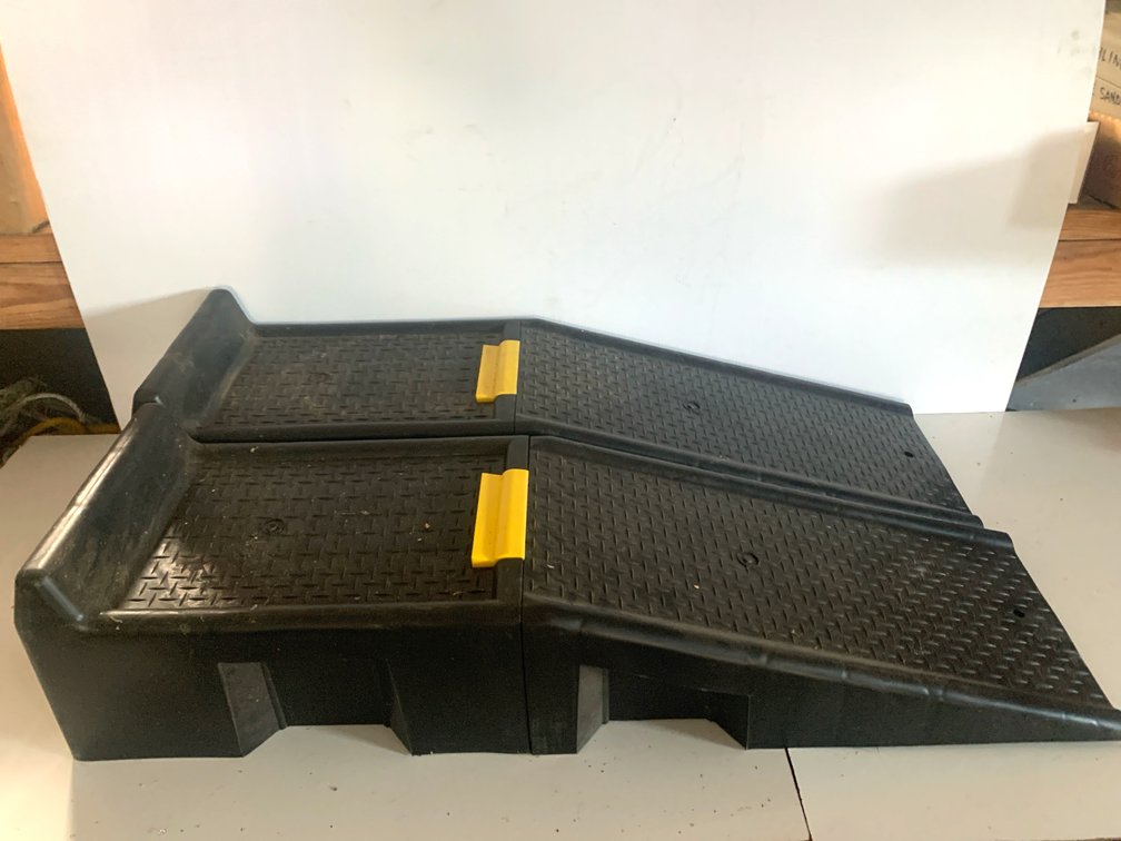 Pair of Heavy-Duty Polymer Vehicle Service Ramps