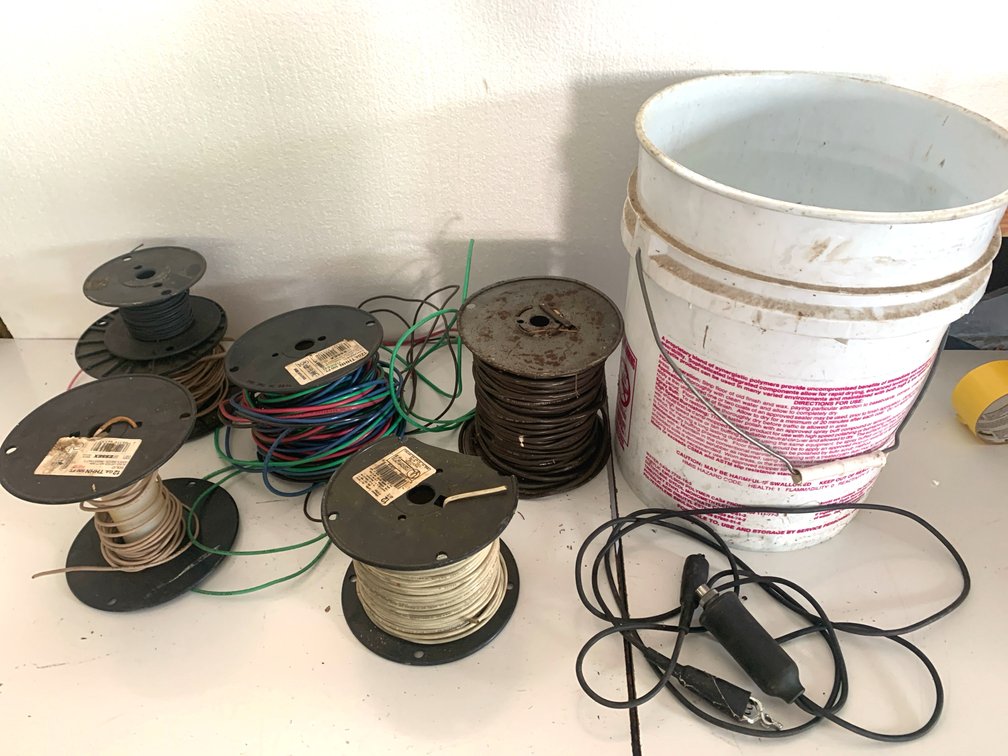 Electrical Wire Spools, Remote Starter Switch, and Accessories
