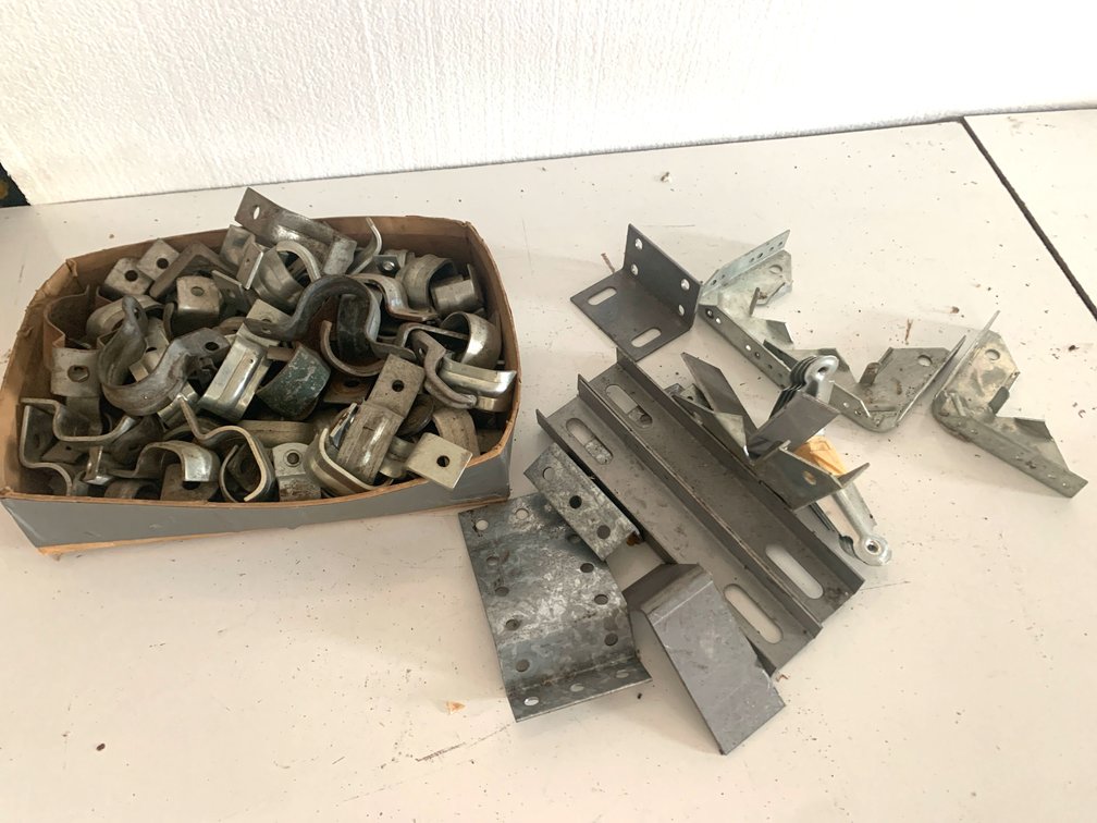 Galvanized Steel Pipe Clamps, Conduit Straps, and Mounting Brackets