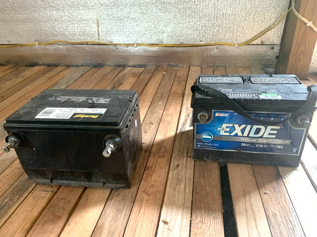 Two Group 78 Automotive Batteries