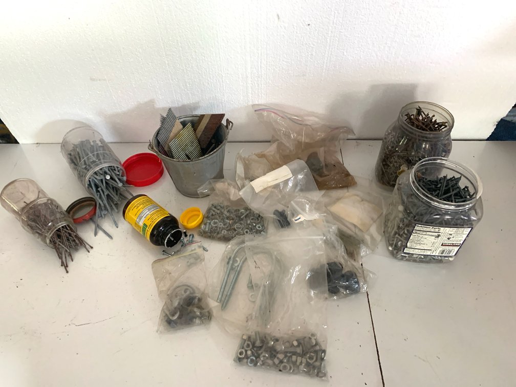 Hardware Fasteners Including Nails, Bolts, Washers, and More