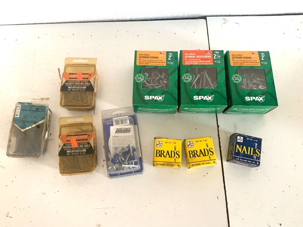 Exterior Screws, Concrete Screws, Nails, and Drive Pins