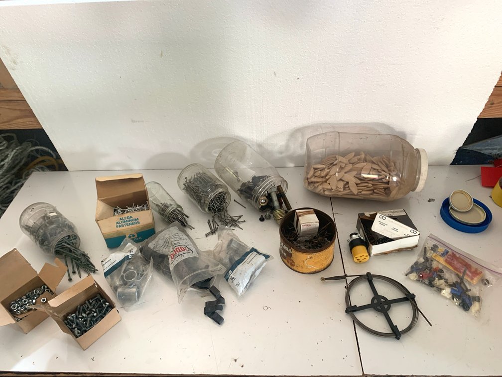 Hardware, Fasteners, Wood Joinery Biscuits, Electrical Fittings, and More