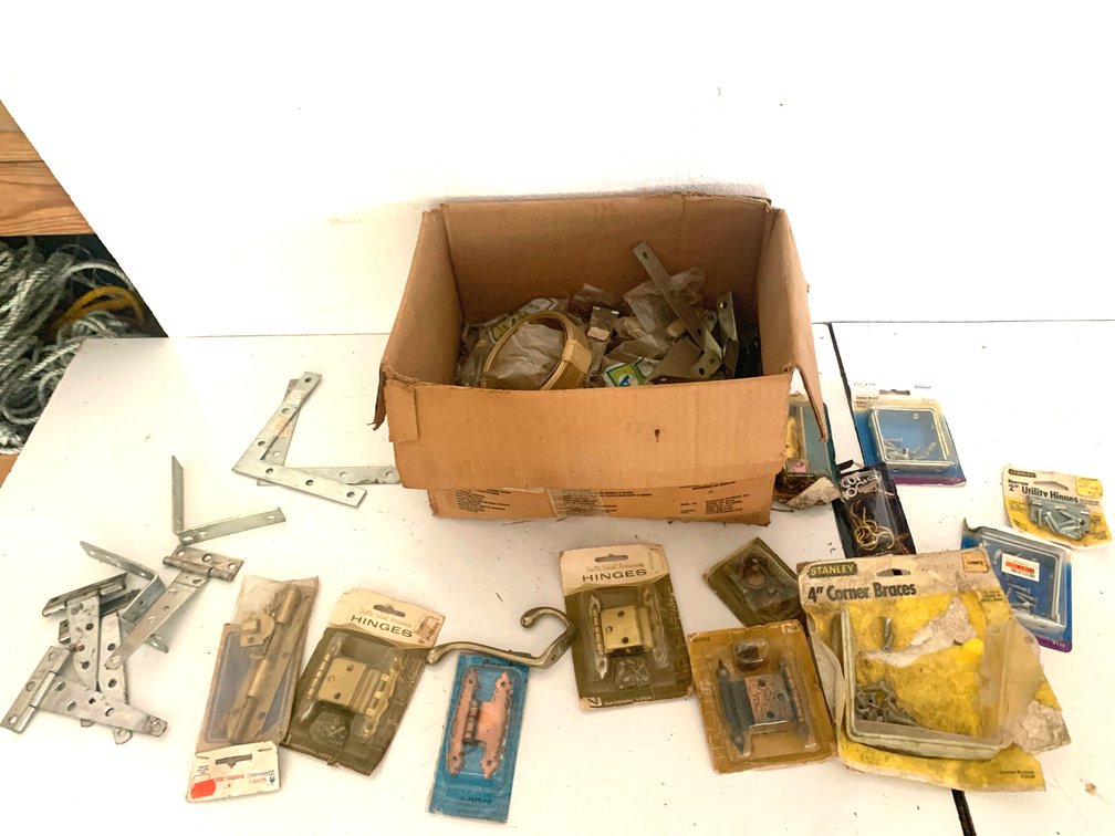 Utility Hinges, Corner Braces, Cabinet Hardware, and More