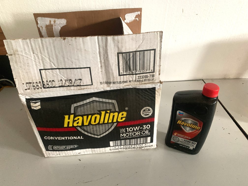 Havoline SAE 10W-30 Conventional Motor Oil - 12 1-Quart Bottles