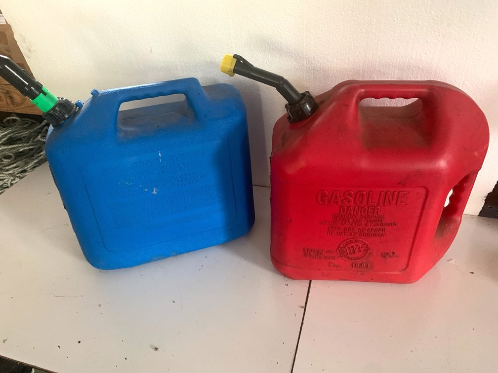 5-Gallon Plastic Gasoline and Kerosene Fuel Cans