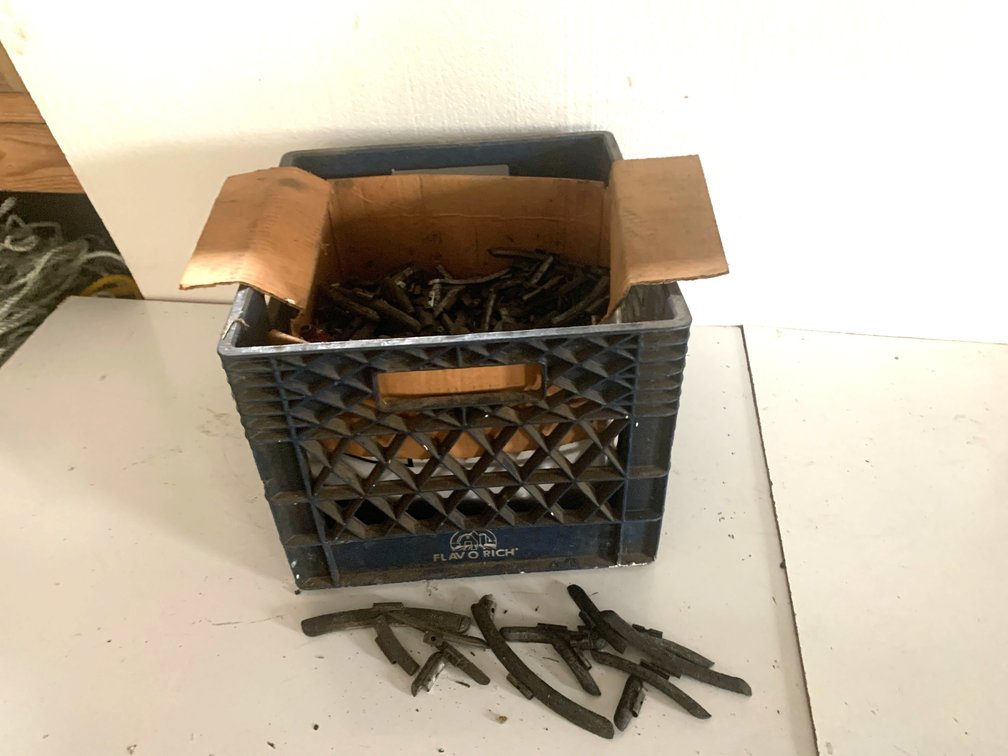 Clip-On Automotive Wheel Balancing Weights with Milk Crate