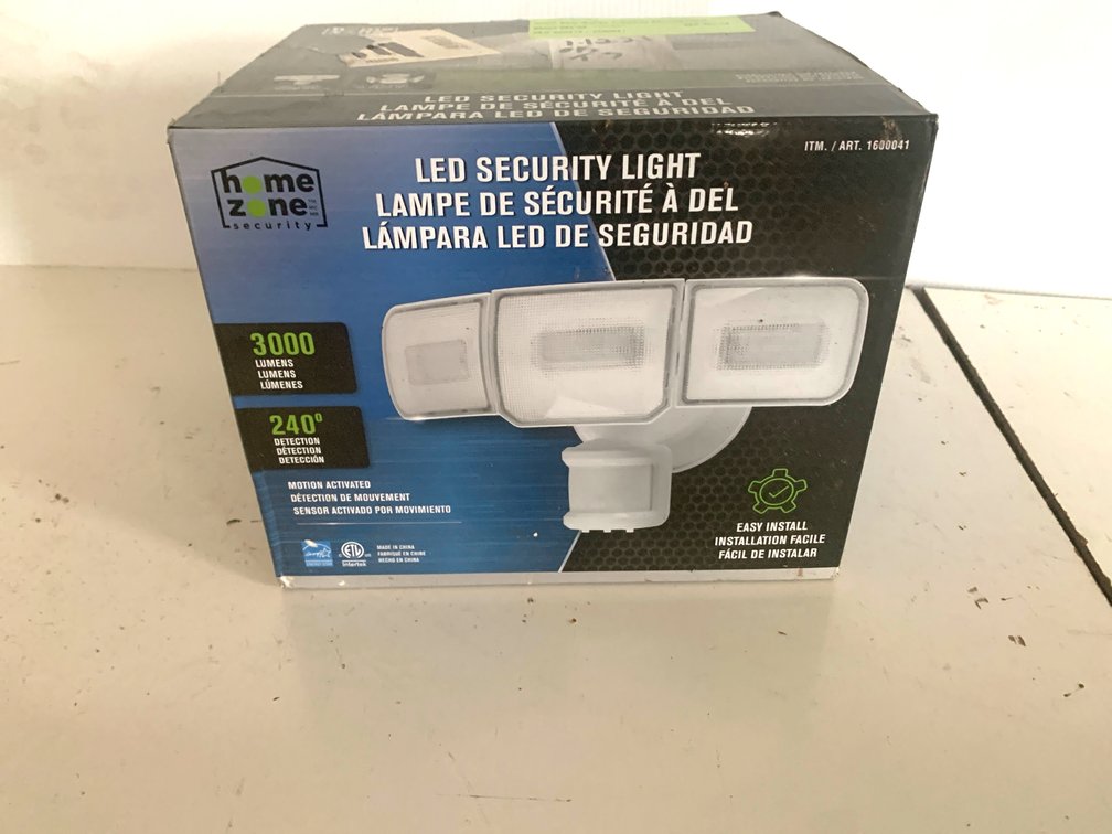 Home Zone Security 3000 Lumen LED Motion-Activated Security Light