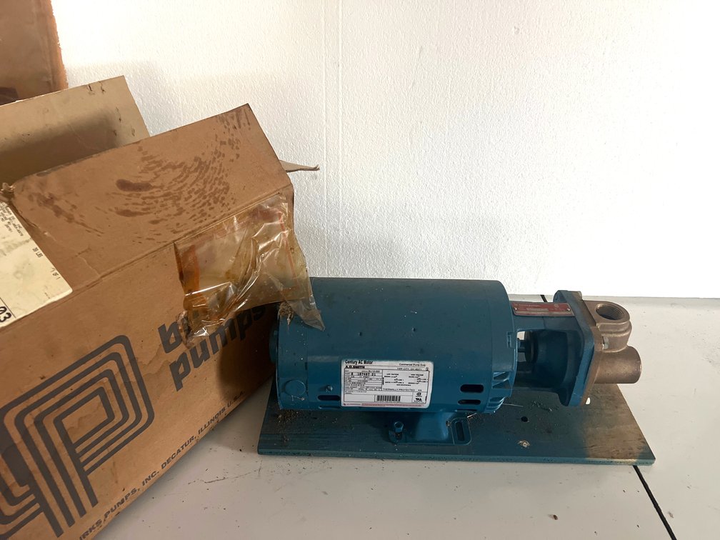 Burks 7CT7M Pump with Century 3/4 HP AC Motor