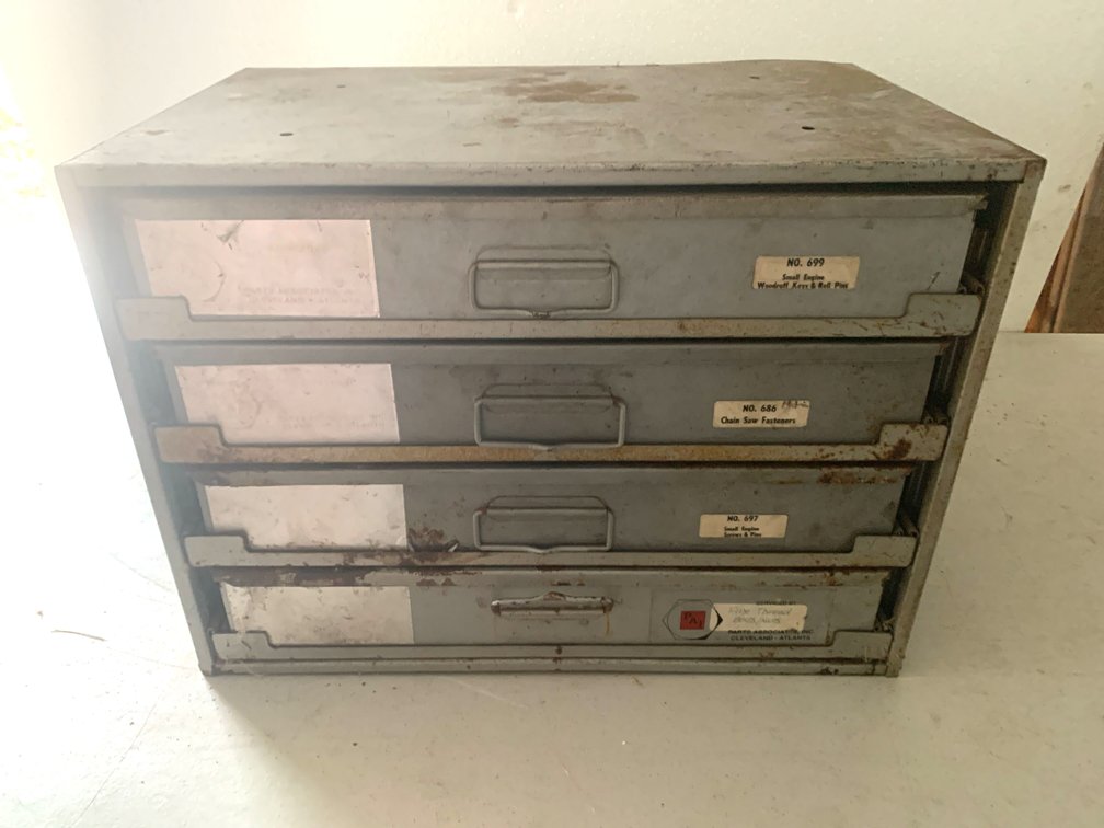 Parts Associates Inc. 4-Drawer Cabinet with Fastener Assortments
