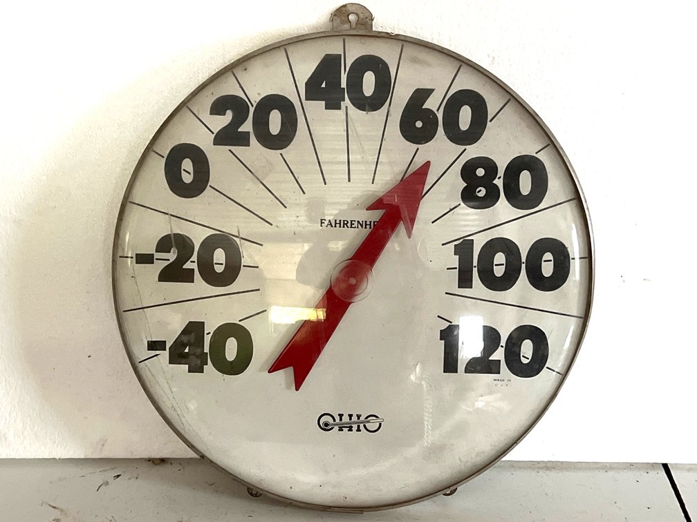 Ohio Fahrenheit Wall-Hanging Dial Thermometer