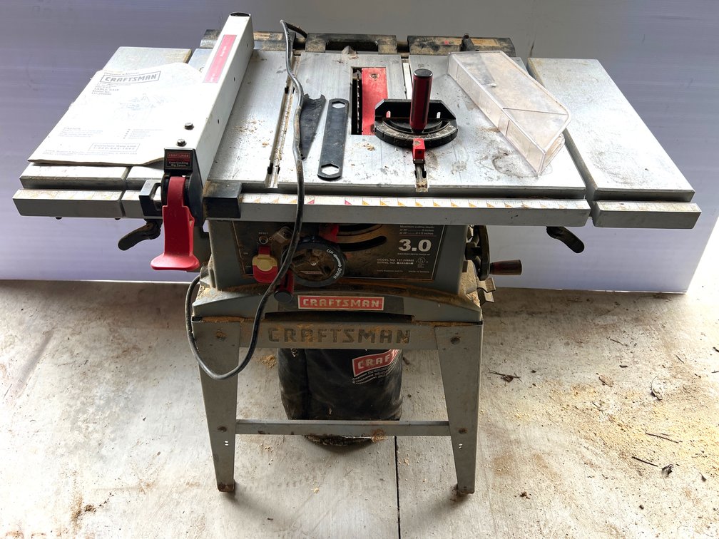 Craftsman 137.248880 10-In 3.0 HP Table Saw on Stand