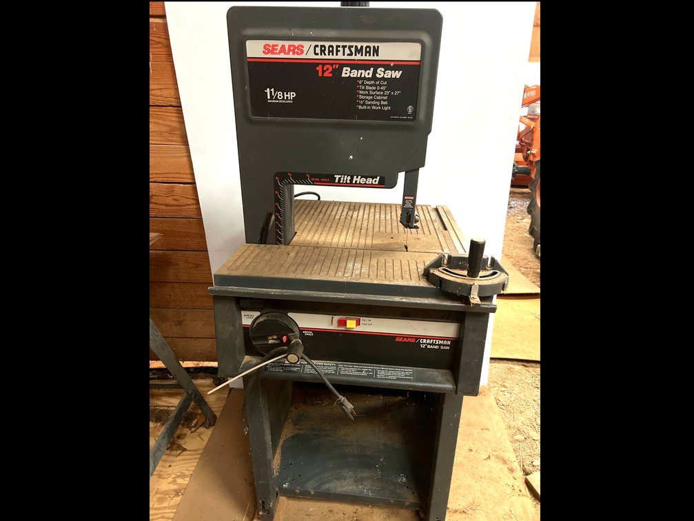 Sears Craftsman 12" Tilt Head Band Saw with Cabinet Stand