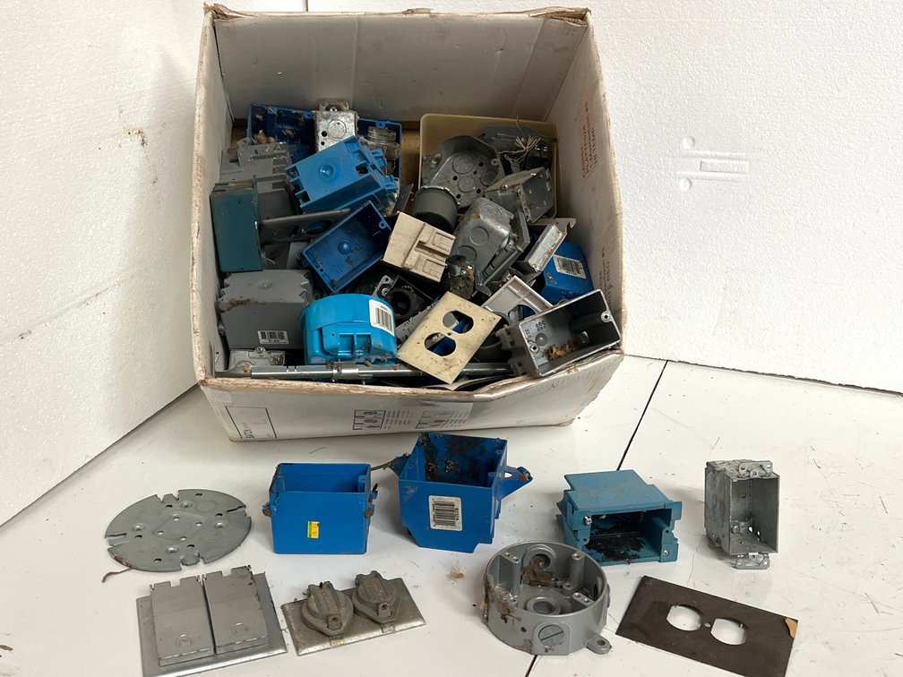 Plastic and Metal Electrical Boxes, Outlet Covers, and Fittings