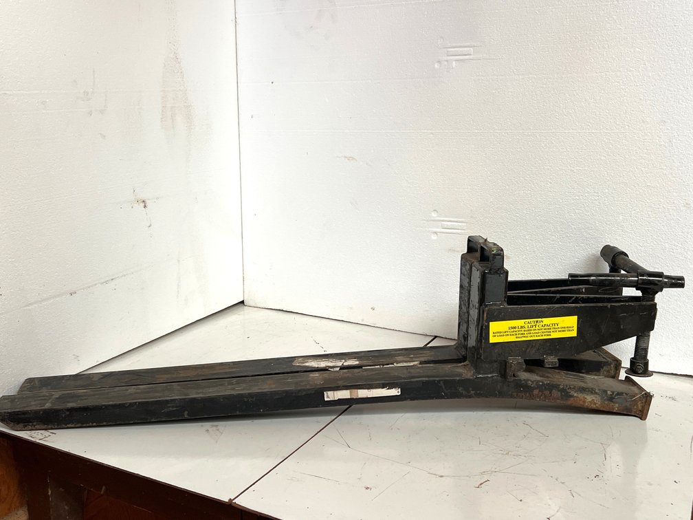 Steel Clamp-On Pallet Forks, 1500 Lbs. Lift Capacity