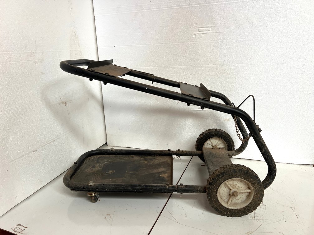 Black Tubular Steel Welding Utility Cart