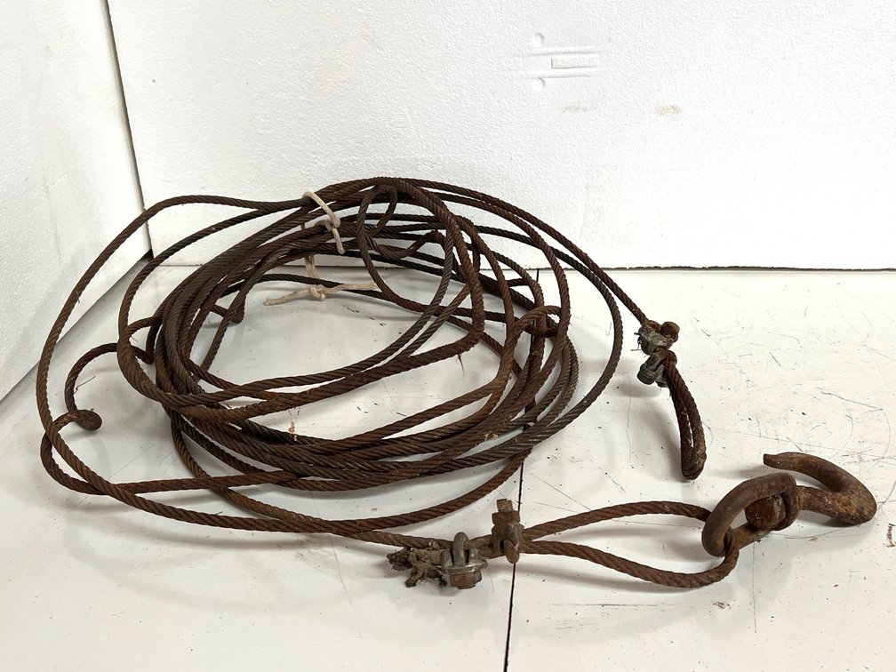 Coiled Steel Wire Rope Cable with Swivel Hook