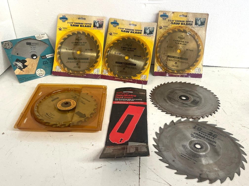 Circular Saw Blades, Adjustable Dado Blade, and Insert