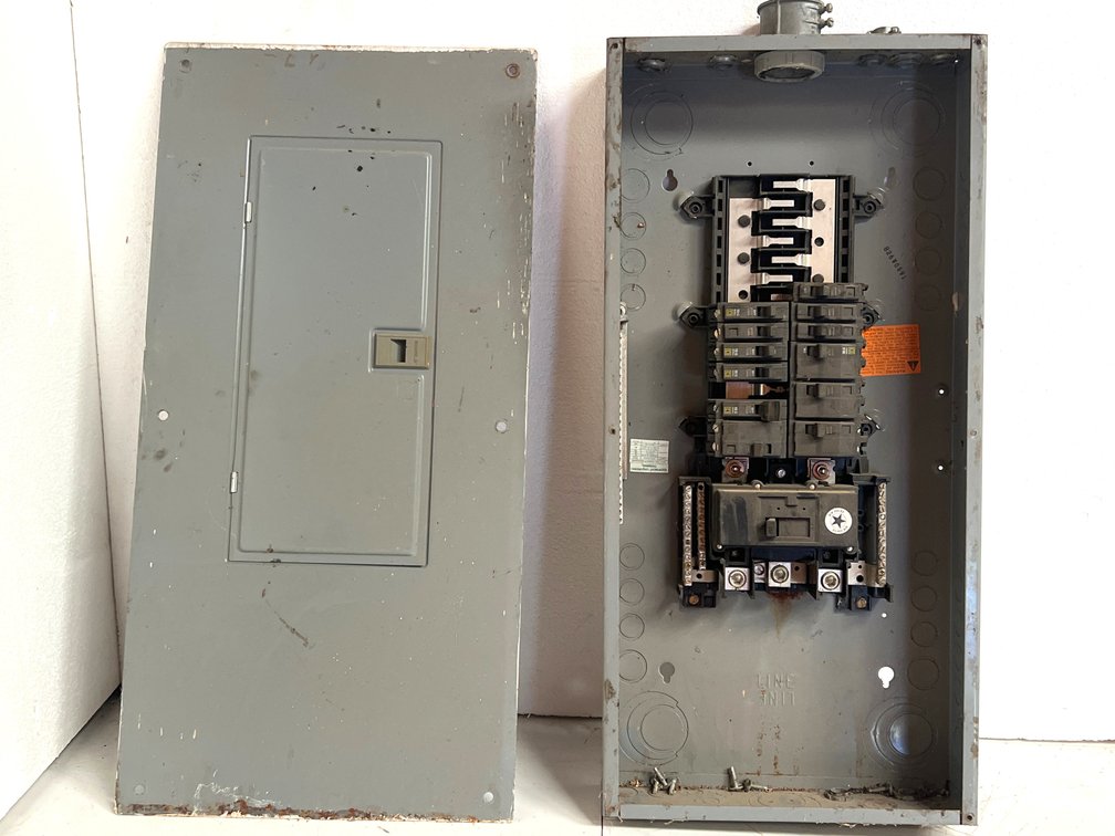 Square D 100-Amp Load Center Panel with Circuit Breakers