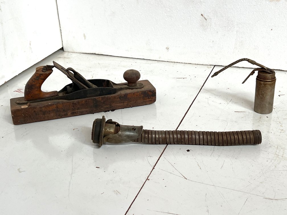 Transitional Hand Plane, Pump Oil Can, and Flexible Spout