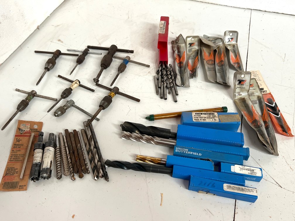 Drill Bits, Tap Wrenches, Taps, and Hole Saws