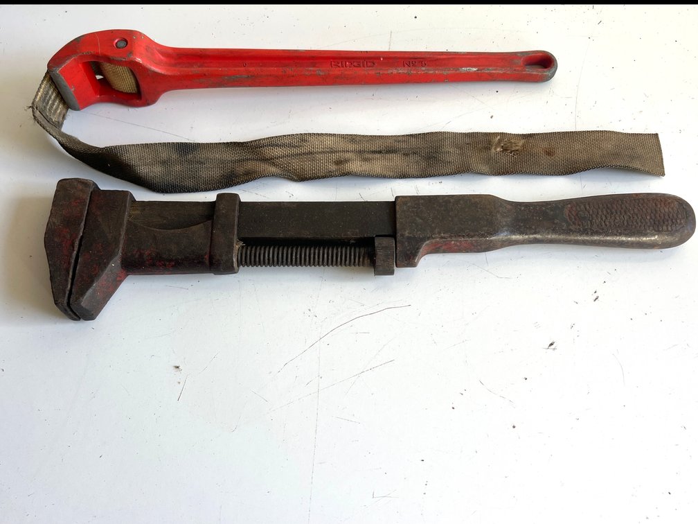 Strap Wrench and Adjustable Monkey Wrench
