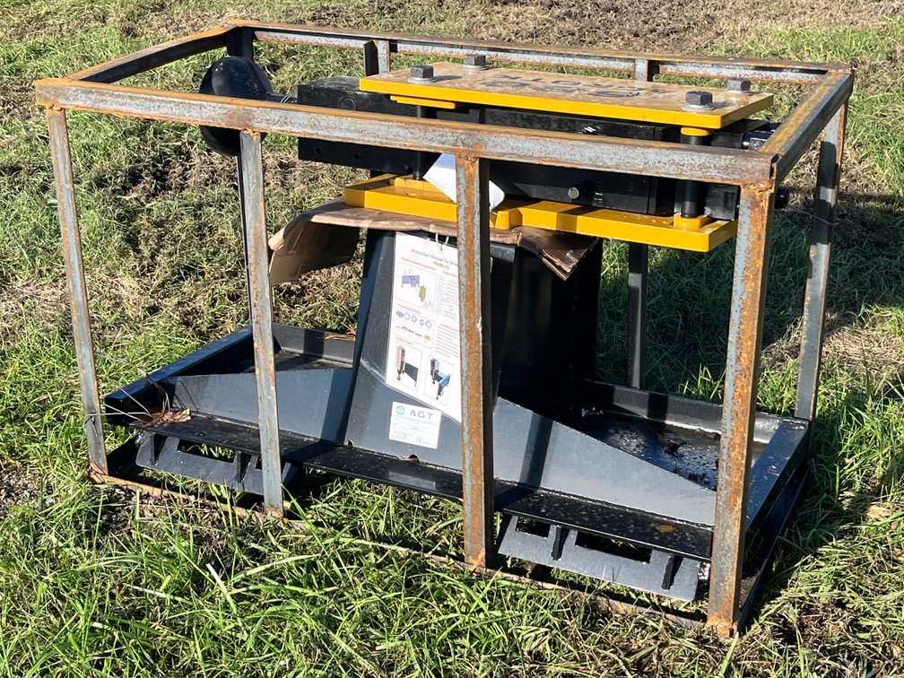 AGT Skid Steer Post Driver Attachment