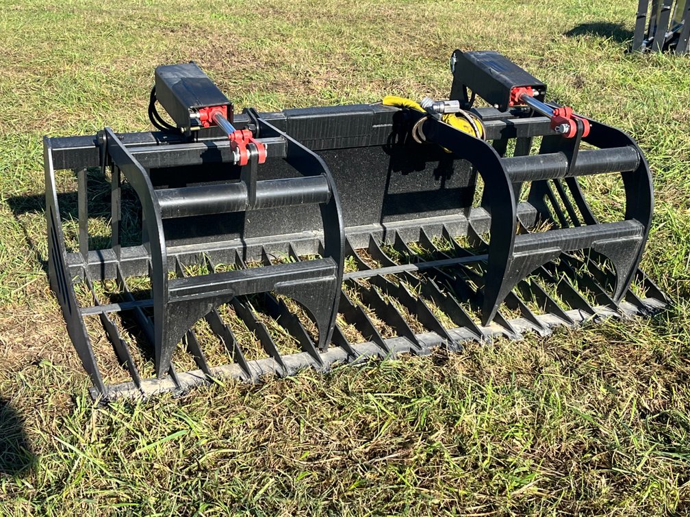Skid Steer Dual-Cylinder 72” Root Grapple
