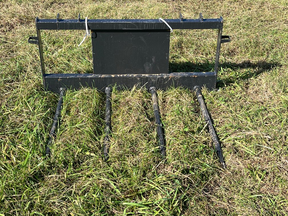 JCT 4-Tine Skid Steer Bale Spear
