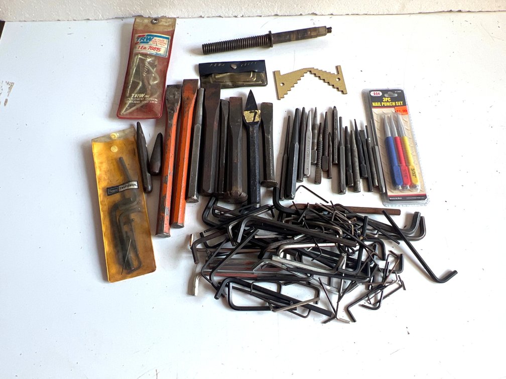 Steel Cold Chisels, Punches, and Hex Keys