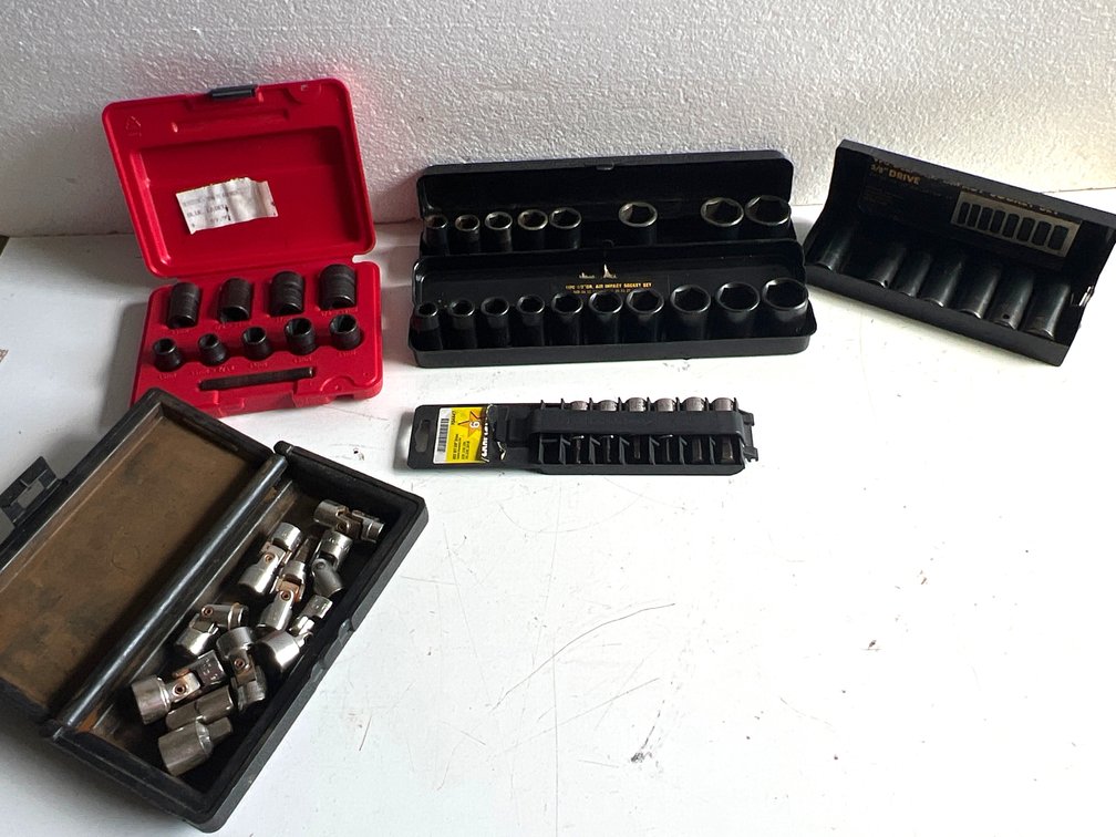 Impact Socket Sets, Bolt Extractors, and Hex Bit Sockets