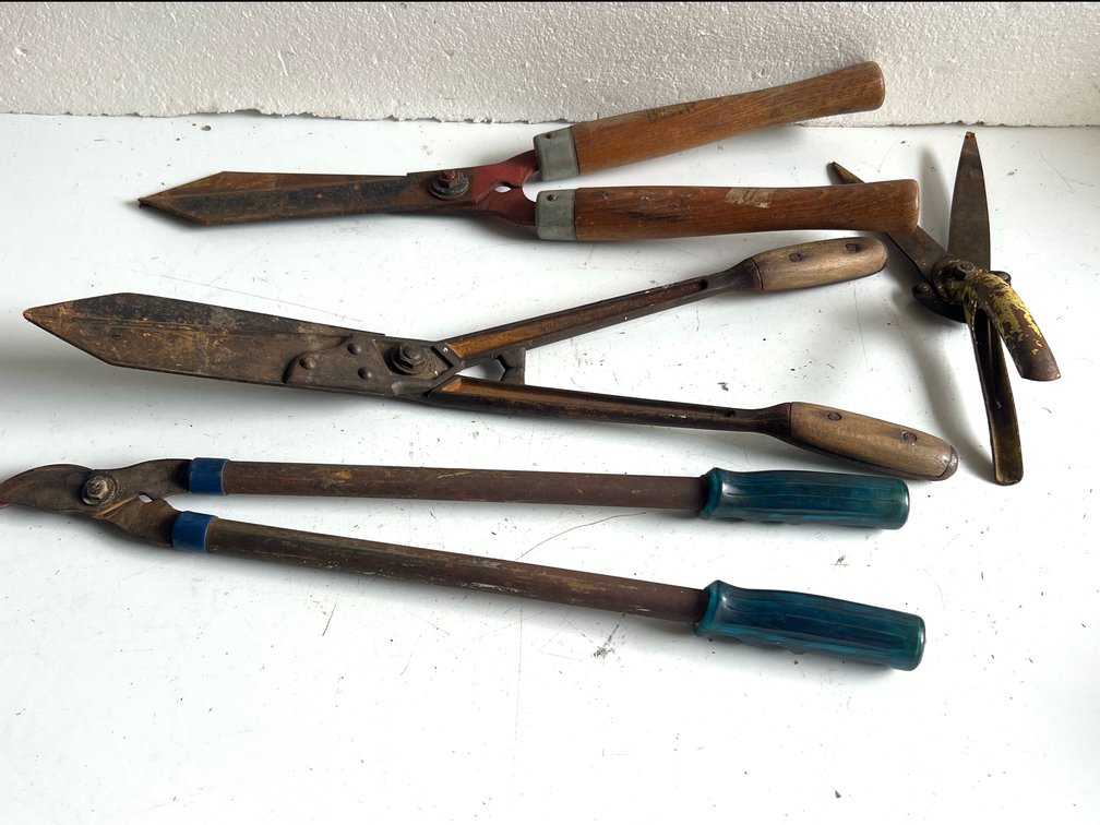 Hedge Shears, Bypass Loppers, and Grass Shears
