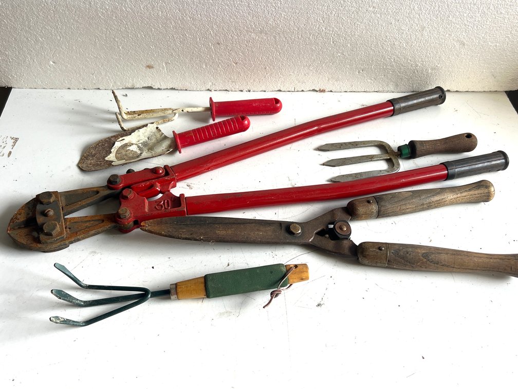 Bolt Cutters, Hedge Shears, and Garden Hand Tools
