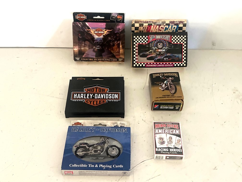 Playing Card Sets, Collector Cards, and Tins
