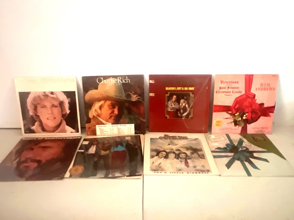 Eight 12-Inch Vinyl LP Record Albums in Cardstock Jackets