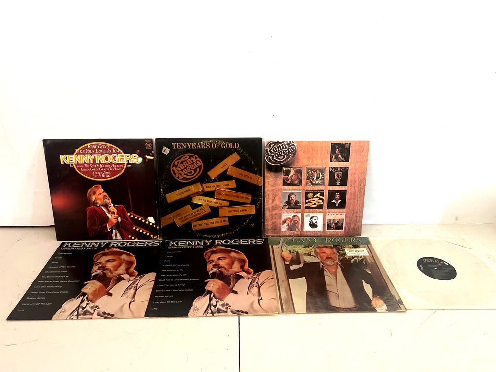 Kenny Rogers Vinyl LP Records and Album Jackets
